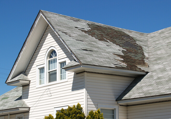 Roof repair after storm damage by Amazing Roofing LLC